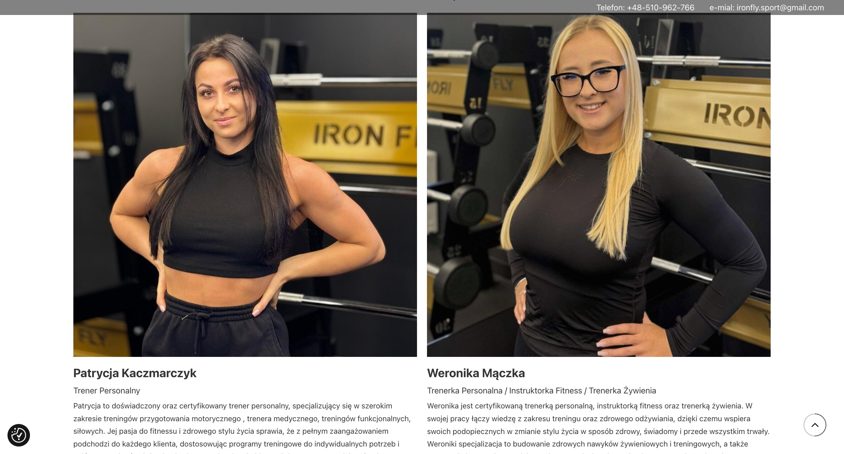Zespół trenerów IronFly