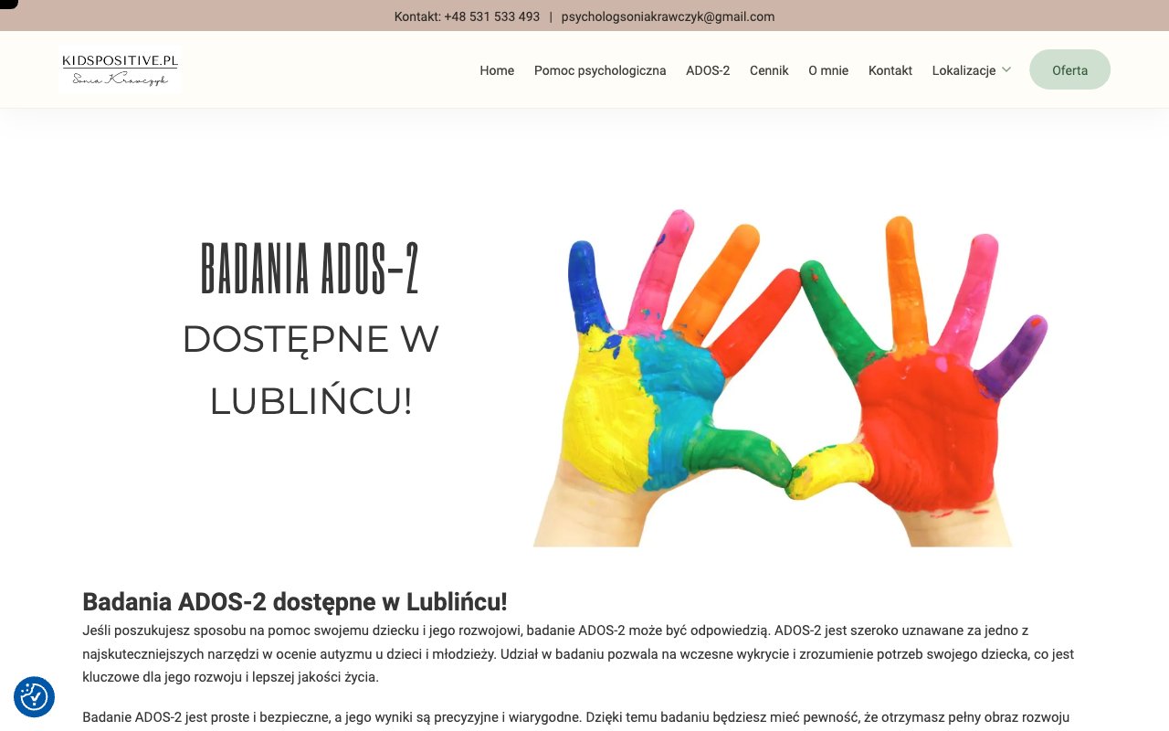 Diagnoza ADOS-2 KidsPositive