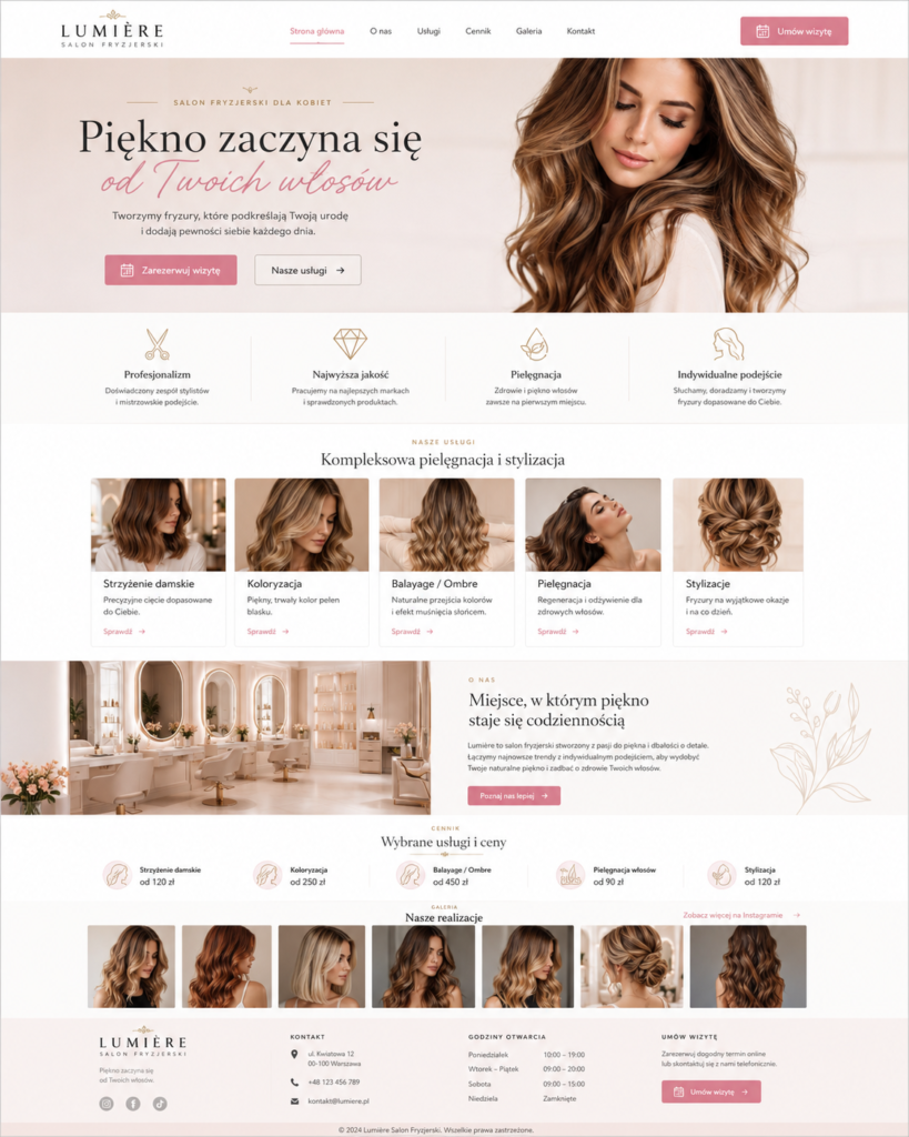 Przykładowy projekt strony internetowej